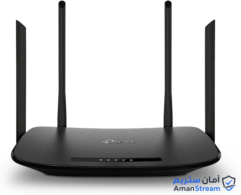راوتر مودم لاسلكي VDSL وADSL AC1200 ارتشر VR300 من تي بي لينك - اسود